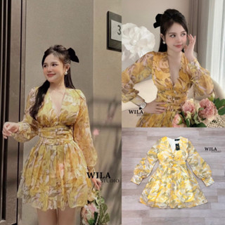 ราคาถูกที่สุด!! WILA minidress งานผ้าชีฟองเกาหลี