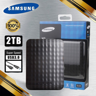 【Ready Stock】Samsung M3 1TB/2TB HDD ฮาร์ดดิสพกพา External Hard Disk ฮาร์ดไดรฟ์คุณภาพสูง ที่เก็บข้อมูลแบบพกพา USB3.0