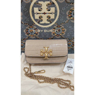 พร้อมส่ง 🔥SALE 9999🔥งาน Shop Tory Burch Eleanor Crocodile-Embossed Phone Crossbody Bag