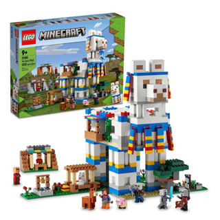 LEGO Minecraft The Llama Village, Farm House Toy Building Set 21188, Kids Can Create a Minecraft Village