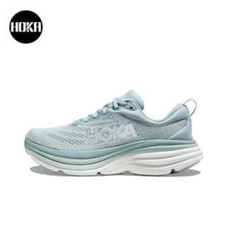 HOKA ONE ONE Bondi 8 Ice blue ของแท้ 100 %  Sports shoes Running shoes style