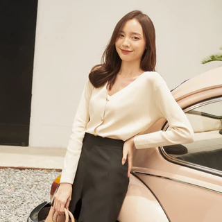 Miles Cardigan เสื้อคาร์ดิแกนผ้าไหมพรม Miladi