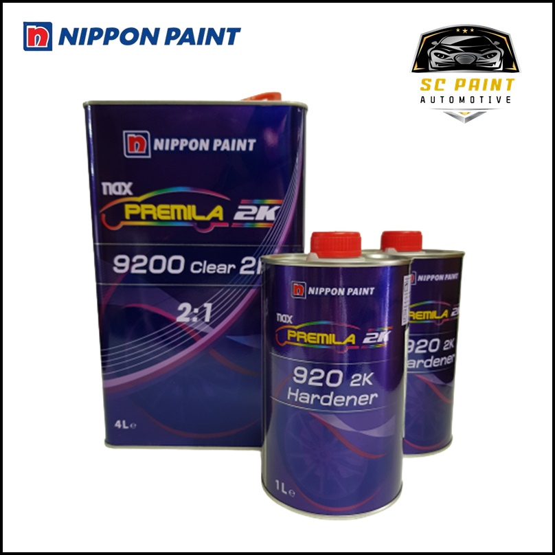 แลคเกอร์ 2K เคลือบเงารถยนต์ NAX PREMILA 9200 (2:1) พร้อมตัวเร่ง (ฮาร์ด)