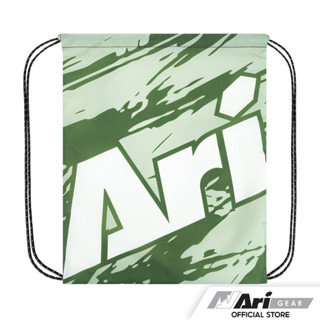 ARI GRAPHIC GYMSACK - EVERGREEN/GREEN/WHITE กระเป๋า Gymsack อาริ กราฟฟิค สีเขียว