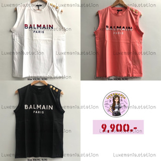 👜: New!! Balmain T-Shirt / Top แขนกุด ‼️ก่อนกดสั่งรบกวนทักมาเช็คสต๊อคก่อนนะคะ‼️