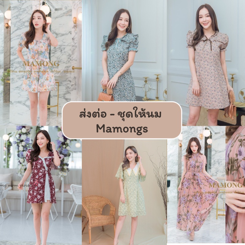 👗Mamong👗 ส่งต่อ ชุดให้นมบุตร ชุดปั้มนม [USED]