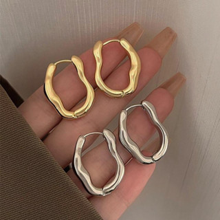 Minimal hoop earrings-Hellosundae.acc