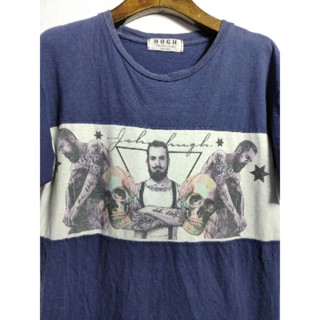 เสื้อยืด มือสอง ลายมันส์ อก 38 ยาว 24