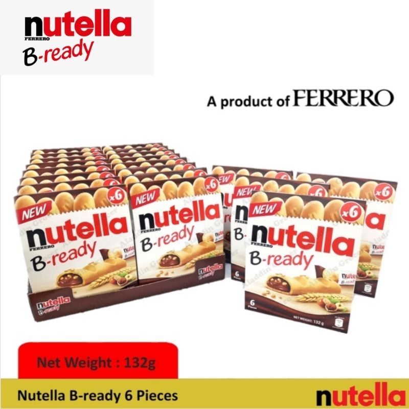 ยกลัง นูเทล่า บี นูเทลล่าแท่ง nutella B-ready T6 ช๊อคโกแลตอัดแท่ง การันตีความอร่อย สินค้ามีพร้อมส่ง