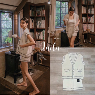 setไหมพรมเสื้อ+กางเกง Tag::Laila