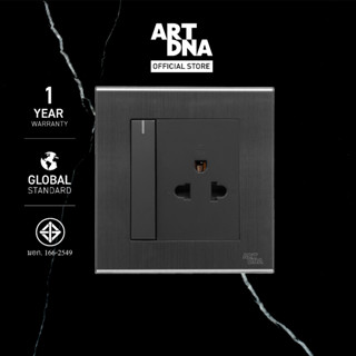 ART DNA รุ่น V23 Switched Euro &amp; American Socket design switch สวิตซ์ไฟโมเดิร์น สวิตซ์ไฟสวยๆ ปลั๊กไฟสวยๆ