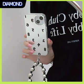 💲คูปองเคลม💲เคสไอโ case for iphone 11 12 ตัวเลขง่ายๆ เคส 14 13 12 11 pro max ซิลิโคนเหลวป้องกันการตกหล่น