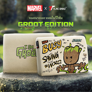 TTRacing L Size Memory Foam Lumbar Pillow - Groot Edition