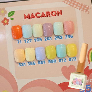 สีเจลแคนดี้ ADHERE โทนสีพาสเทลน่ารัก โทนสีmacaron 12ml.