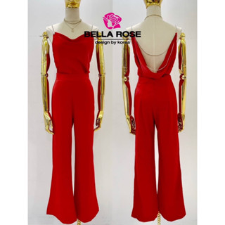 ราคาถูกที่สุด!! Bella Rose 809 Red Set Set 2 ชิ้น เสื้อสายเดี่ยวทรงคอถ่วง