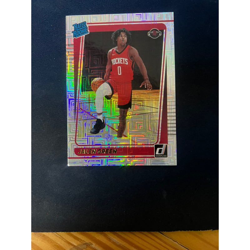 ขายการ์ดบาส2021-22 PANINI DONRUSS #209 JALEN GREEN SILVER MOJO ROOKIE HOUSTON ROCKETS