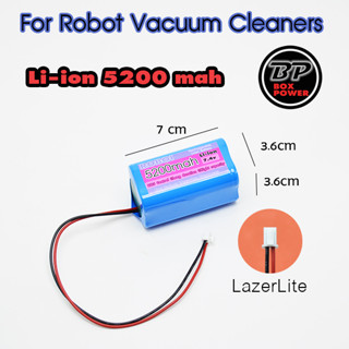 แบตเตอรี่สำหรับหุ่นยนต์ดูดฝุ่น,เครื่องดูดฝุ่นอัตโนมัติ Autobot Lazer lite  Battery Li-ion 5200 mAh 7.4V