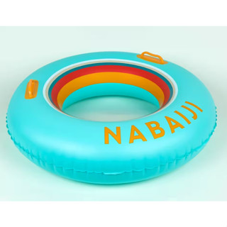 Inflatable printed pool ring with comfort grips 92 cm. ห่วงยางแบบเป่าลมขนาด 92 ซม. พร้อมที่จับถนัดมือ