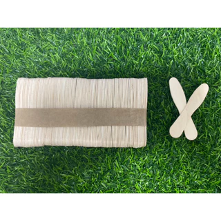 TREE ไม้ไอติม ช้อนไอติม ช้อนตักไอติม สีธรรมชาติ ยาว7.5ซม (แพ็ค100ชิ้น)