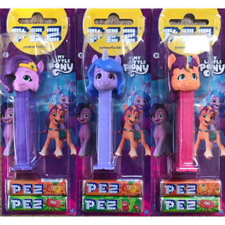 PEZ (เพซ) ลูกอมรสผลไม้ พร้อมแท่งการ์ตูนหัวโต ลาย My Little Pony 🍬