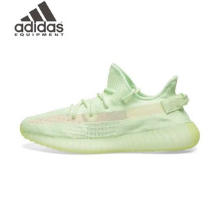 adidas originals Yeezy Boost 350 V2 Glow in the Dark Luminous green ของแท้ 100 % style Running shoes sneakers