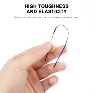 ลวด ลวดรัด ลวดเหล็กเคลือบพลาสติก สีดำ ขนาด 2.2mm (15/20cm) ใช้รัดถุง สายไฟ ตกแต่งต้นไม้ หรือสิ่งของเครื่องใช้ต่างๆ