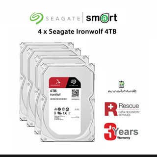 Set4 x Seagate IronWolf 4TB NAS HDD (ST4000VN006) Set 4 ลูก