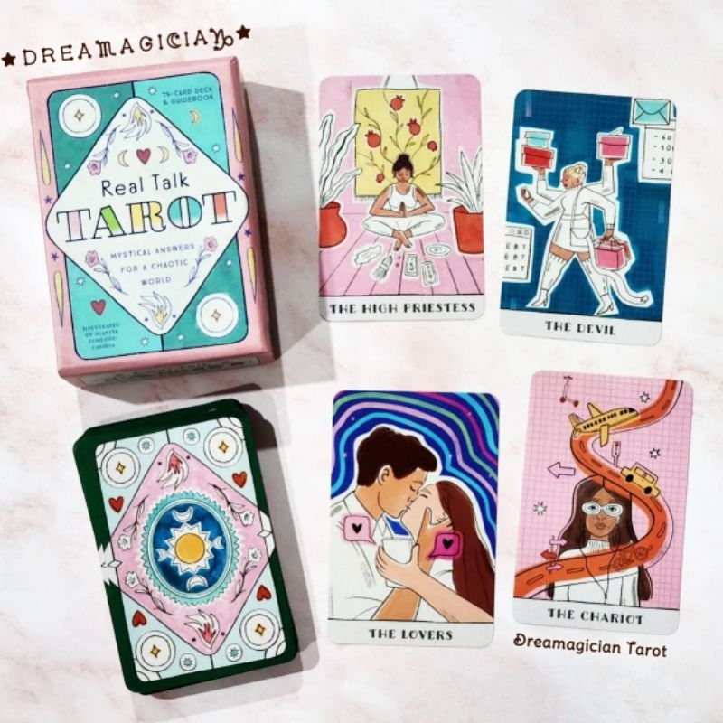 Real Talk Tarot ไพ่ยิปซีแท้ลดราคา ไพ่ทาโร่ต์ ไพ่ออราเคิล Tarot Oracle Cards