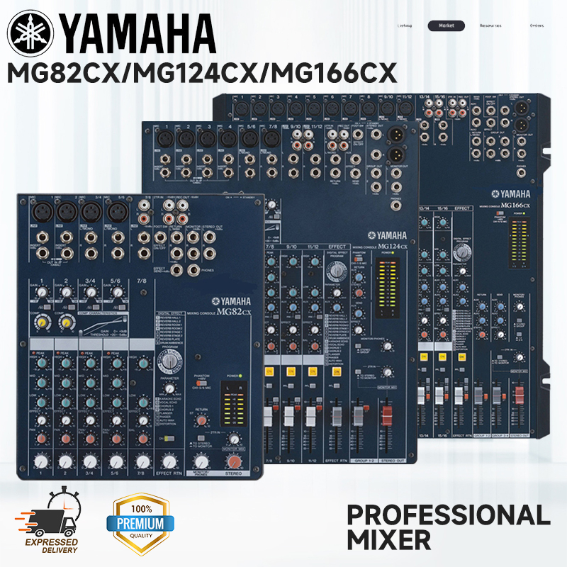 YAMAHA MixerMG82Cx/MG166Cx/MG124Cxมิกเซอร์ 8/12ช่อง มี Effect แท้ Professional mixer, ก้องกังวาน, recording devices เครื