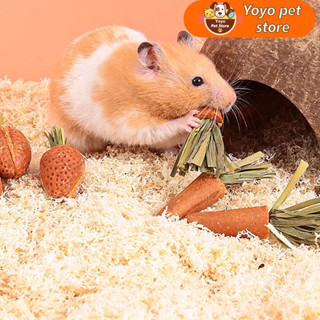 3 ชิ้น/ถุง Pet Teething ของเล่นสัตว์เลี้ยงหนูแฮมสเตอร์ Chews สตรอเบอร์รี่, แครอทกระต่าย Chews Natural Nutrition