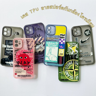 เคสtpuลายสปอร์ตกันกล้อง กล้องโครเมียม samsung - A13 A14 A24