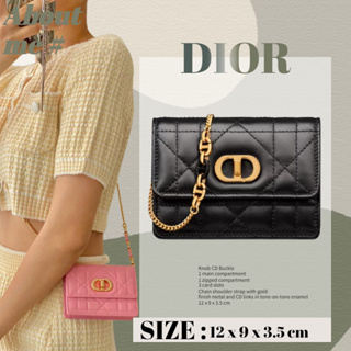 ⭐ดิออร์ Dior MISS CARO Super Mini Chain กระเป๋าสุภาพสตรีกระเป๋าใส่เหรียญสุภาพสตรีกระเป๋า Messenger