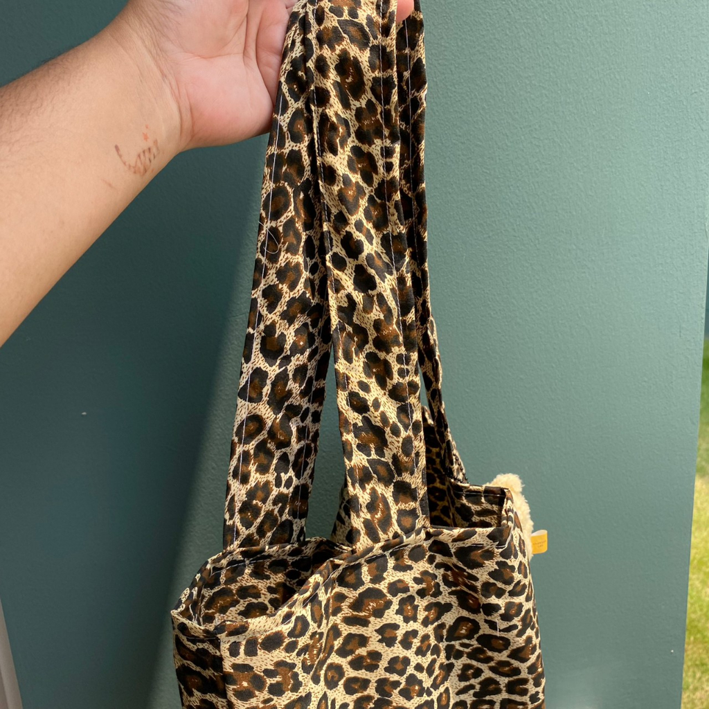 กระเป๋าลายเสือสีน้ำตาล - รูปที่ 5