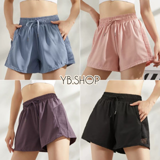 YB.Shop#dk603 กางเกงขาสั้น กางเกงออกกำลังกายขาสั้น ยางยืด มี…