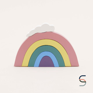 SARABARN Wooden Rainbow Building Block | ของเล่นเสริมทักษะ