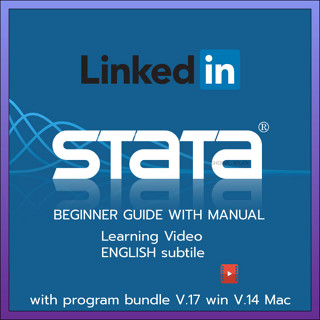 Learning Stata 2022 Win/Mac by Linked in +Progam | Introduction to Stata | สอบถามรายละเอีดเพิมได้