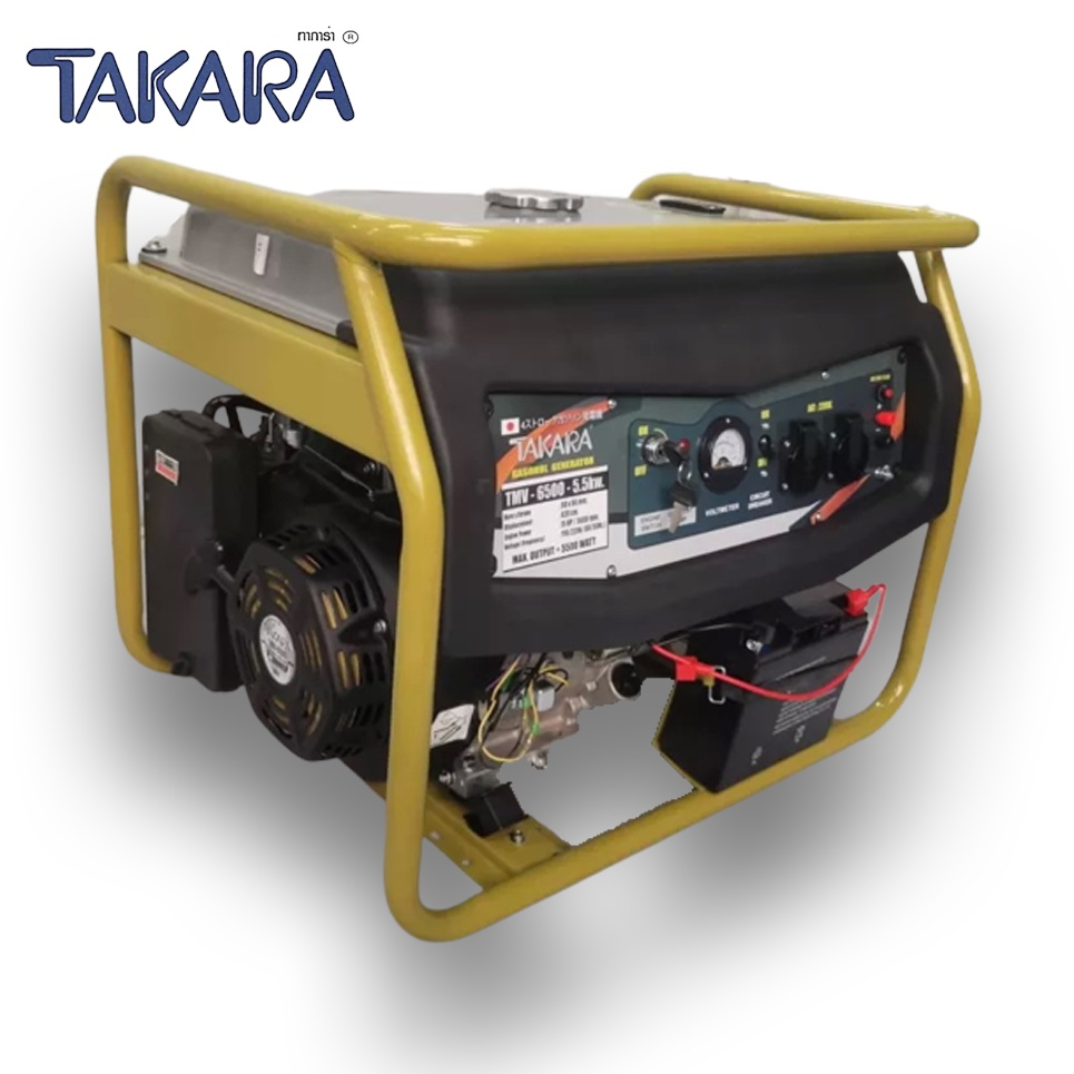 TAKARA TMV6500 เครื่องปั่นไฟ ผลิตกระแสไฟฟ้า GEN 5500W / 5.5KW พร้อมระบบ AVR