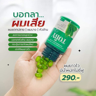 ✅โทบี้ ฮอร์สเทล (TOBY HORSETAIL)✅ ลดการหลุดร่วงของเส้นผม ทำให้รากผมแข็งแรง ขนาดบรรจุ 30 แคปซูล