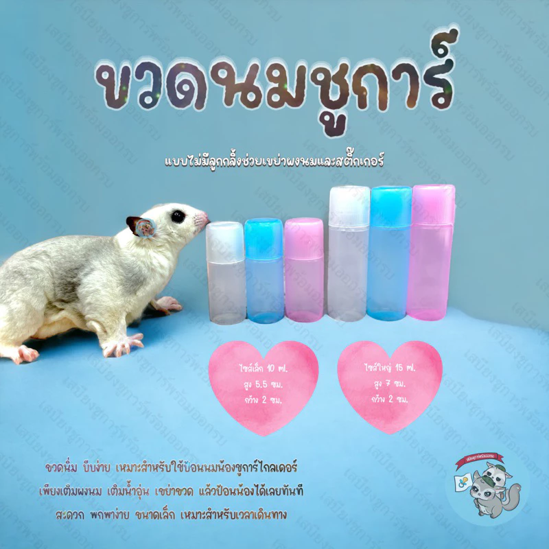 V ( ขวดนมเปล่า ) ขวดนมชูการ์ ขวดนมพาสเทล ขวดนมสัตว์เลี้ยง ขวดนมพกพา ขวดนมชูการ์ ขวดนมกระรอก ขวดชูก้า หลอดป้อน ป้อนนม