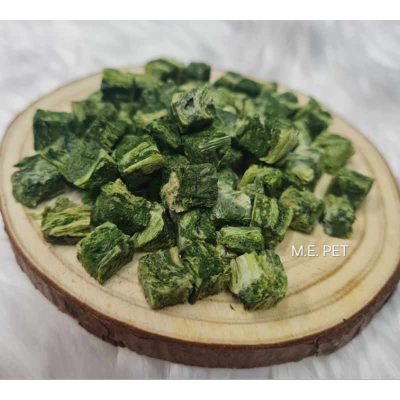 คุกกี้ผักโขม คุ้กกี้ผักโขมสำหรับหนูแฮมสเตอร์ ชูการ์ กระต่ายและสัตว์ฟันแทะทุกชนิด (ผักโขม 8กรัม) - รูปที่ 2