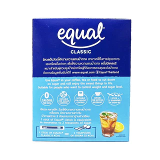 โฉมใหม่!!! Equal Classic Sweet Taste 100Sachets อิควล ผลิตภัณฑ์ให้ความหวานแทนน้ำตาล 50ซอง / 100 ซอง