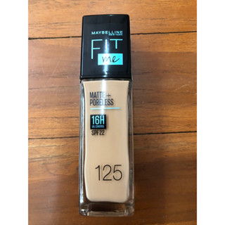 รองพื้น  MATTE+PORELESS ยี่ห้อ MAYBELLINE FIT ME (เบอร์125) ปริมาณ30 ml.ของแท้ 100%*** ส่งด่วนเคอรี่