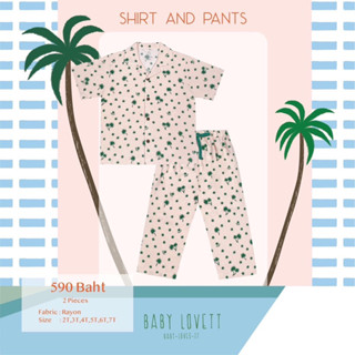 ชุด Baby Lovett PALM Springs Collection Size 2T