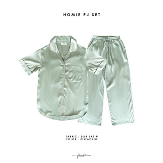 Panche.Sleepwear ชุดนอนรุ่น Homie สี Pistachio