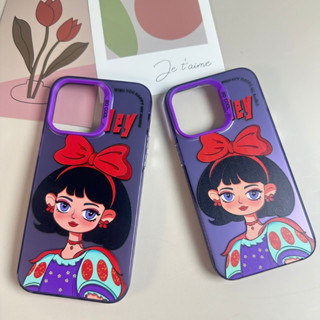 Case เคสเจ้าหญิงน้องสโนว์ม่วง (มีวอลเปเปอร์)