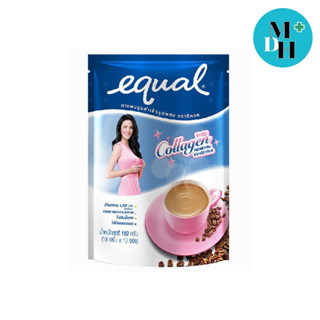 Equal กาแฟปรุงสำเร็จรูป ผสม collagen จากปลาทะเล 10 ซอง/ห่อ ขนาด 180 กรัม 12380