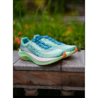 HOKA ONE ONE Mach X green gentleman Woman ของแท้ 100 % style รองเท้าแตะ