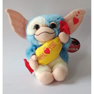 GREMLINS Gizmo (blue/white) "I Love You" Plush Toy JAPAN 1993 (Jun Planning)