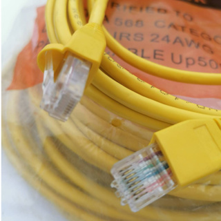 สายแลน CAT5E พร้อมหัวแบบสำเร็จรูป จากโรงงาน สายยาว 15 เมตร