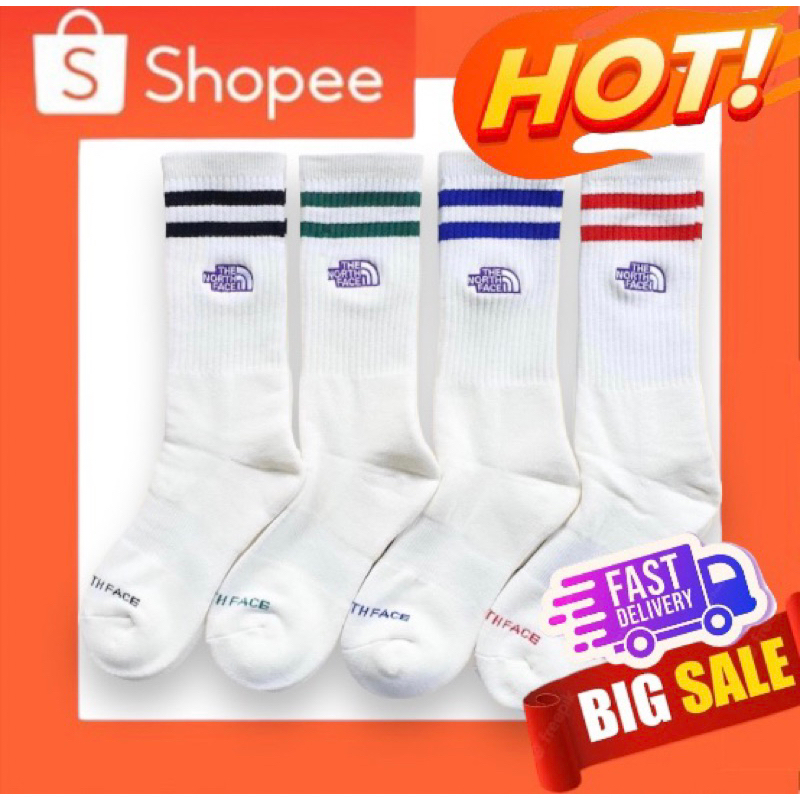 พร้อมส่งในไทย 🇹🇭 ถุงเท้าผ้าดีหนานุ่ม!! The north face ถุงเท้าพร้อมส่ง!!
